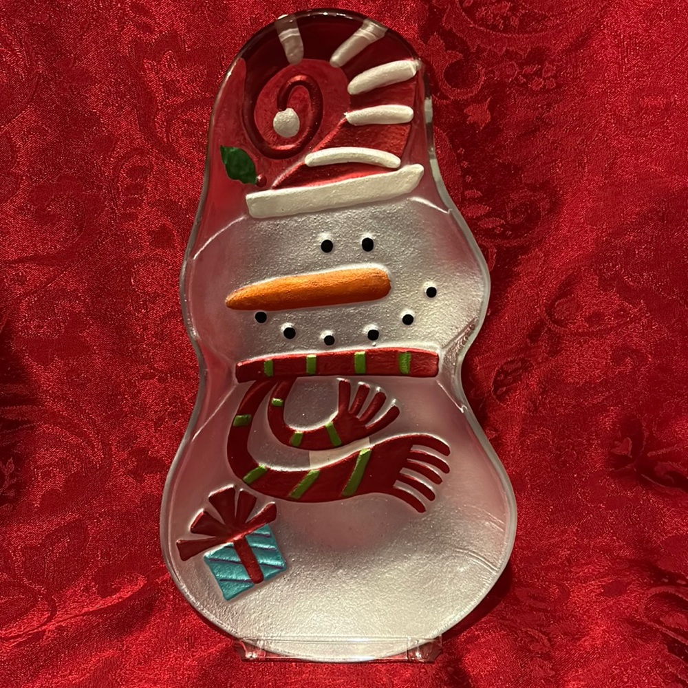 Pier 1 Snowman Tray